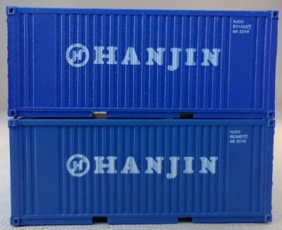 Set of 2 20' Containers "Hanjin"<br /><a href='images/pictures/PSK_Modelbouw/6921.jpg' target='_blank'>Full size image</a>